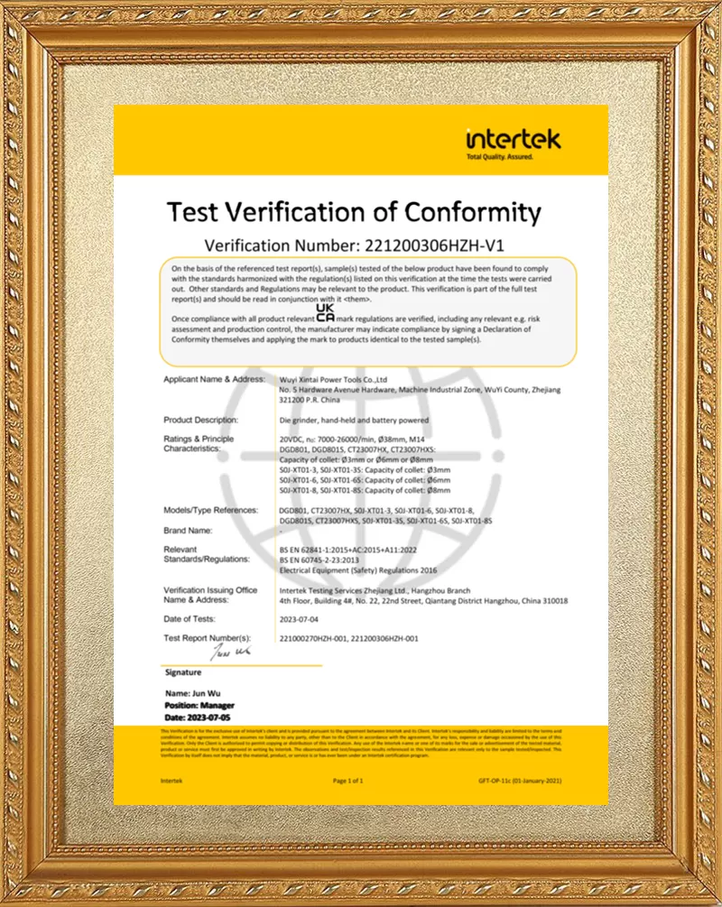 Certification
